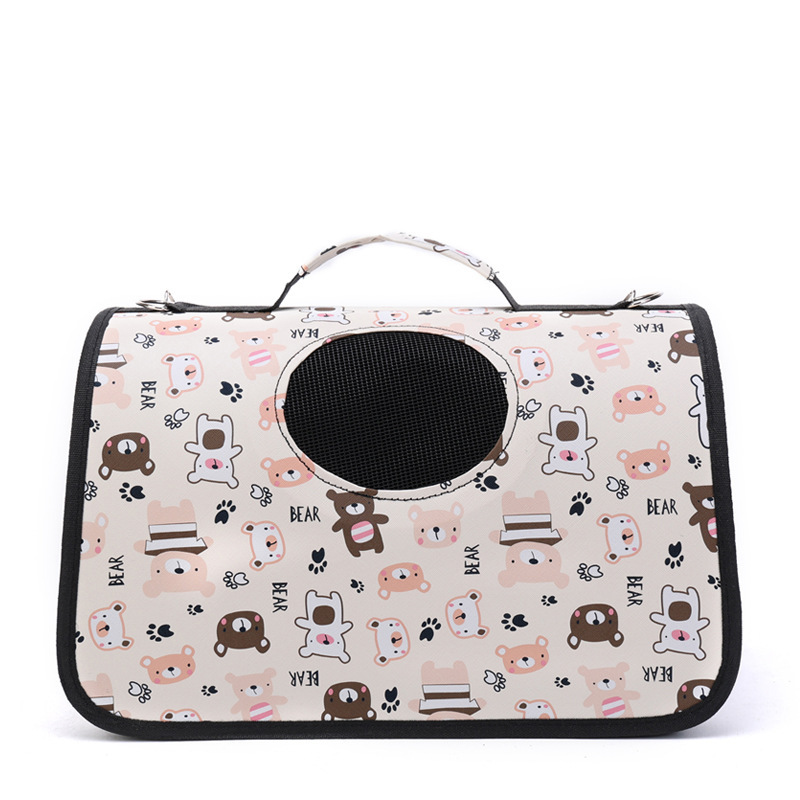 Manufacturer Wholesale Portable Breathable Cat Bag Oxford Cloth Scratch-Resistant Pet Bag Outing Pet Backpack Folding Crossbody Portable