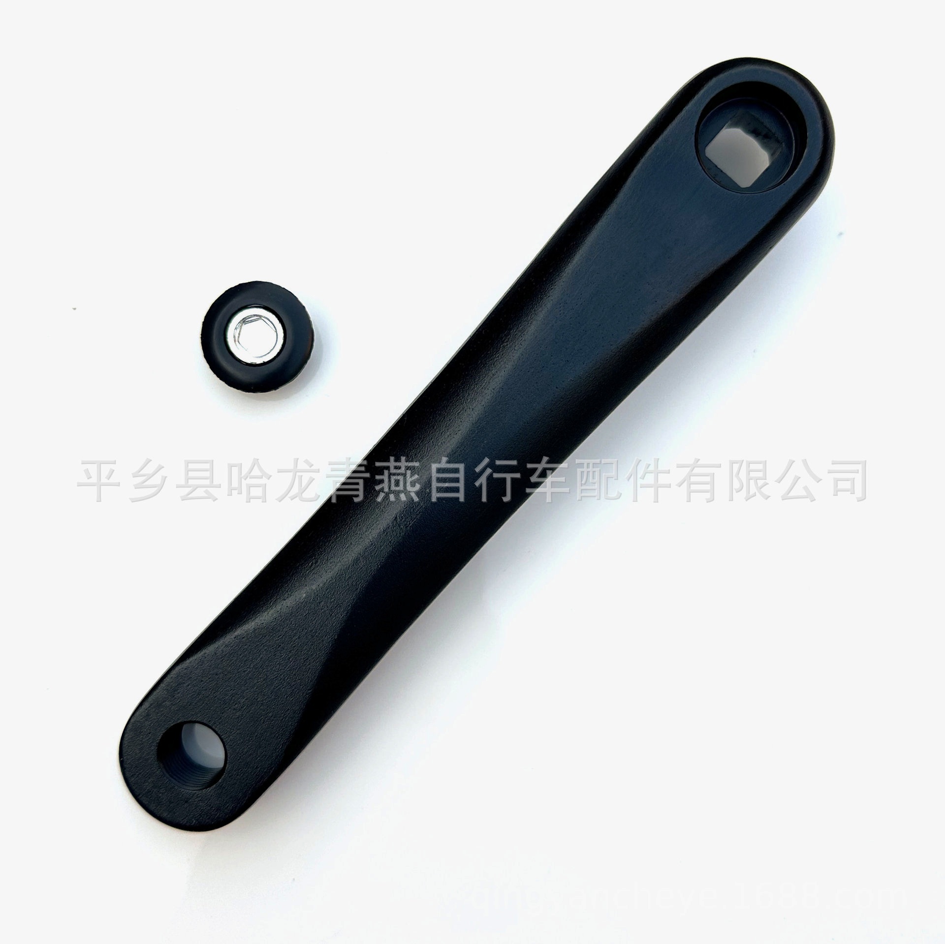 Mountain bike aluminum crank bicycle wheel plate crutch folding car tooth plate crank left 170 long crank aluminum crutch accessories