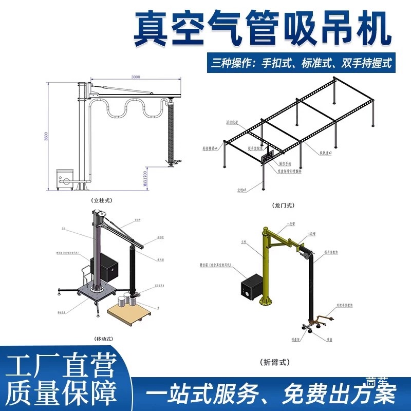 Vacuum Gripper for Handling and Stacking of Corrugated Boxes, Woven Bags, Stone Slabs, and Wooden Boards with Explosion-Proof Design