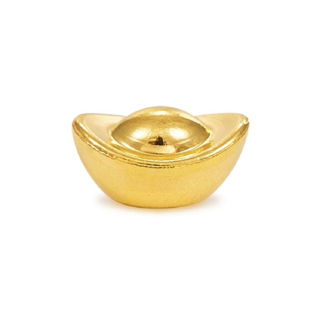 Douyin Popular Artificial Mini Gold Gold Ingot Sand Gold Solid Small Ingot Solid 1cm One Gram Small Ornaments