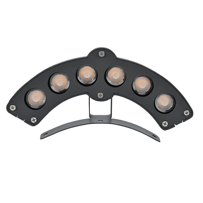 Led Ancient Building Corrugated Lamp Outdoor Waterproof Pavilion Temple Antique Arch Roof Eaves Lamp Landscape Tile Lamp 6W