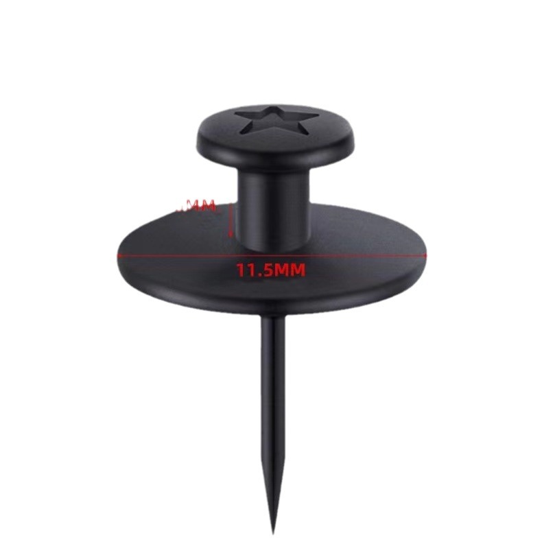 Factory boxed zinc alloy double-head hook nail plane thumbtack cork board hook buckle golden black bronze needle