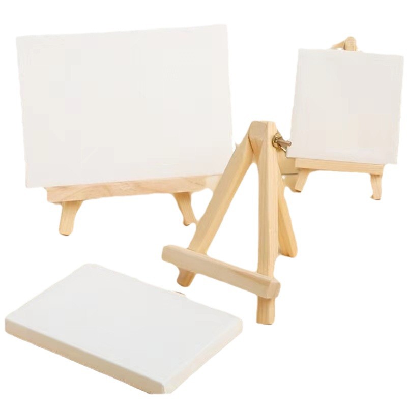 Chiyuan Kidsren's Small Easel Desktop Sketch Tripod Mini Desktop Desktop Easel Wooden Foldableing Oil Painting Board