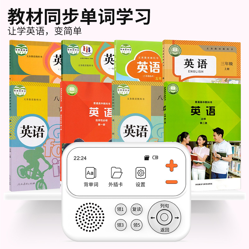 Brand New Fifth Generation Ink Screen Word Machine, Word Memorization Artifact, Digital Word Card, Walkman English Listening Treasure