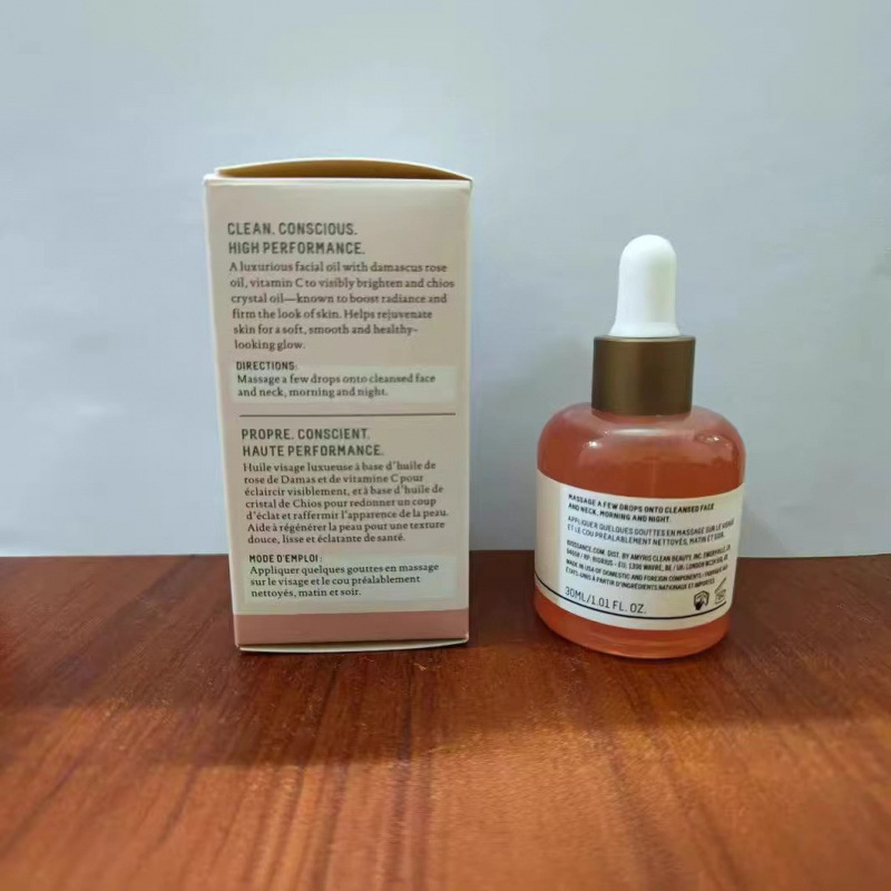 Cross-Border Biossance Squalane Rose Essence Oil Vc Vitamin Powder Brightening Exquisite Essence 30ml