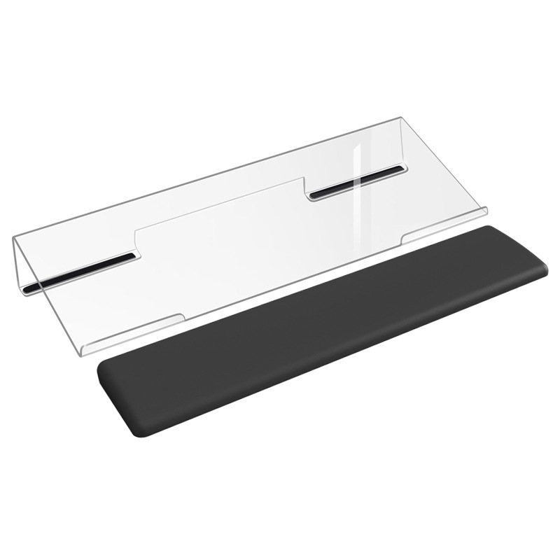 Эргономичная подставка для клавиатуры, увеличенная Z-образная подставка для стола, наклонная прозрачная акриловая подставка для клавиатуры