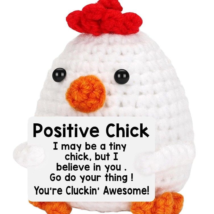 Cross-border Explosions Hand-crocheted Wool Doll Flamingo English Card Positive Energy Ornaments New Animal and Plant Products