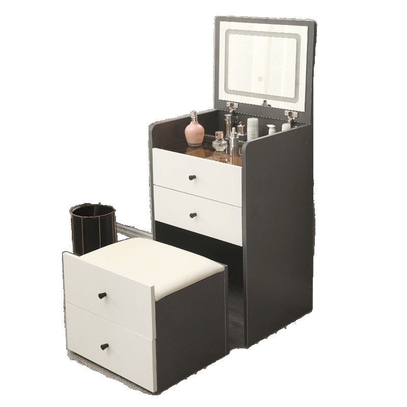 Dressing Table Cream Style Modern Simple Multi-Functional Flip-Top Cream Ultra-Small Apartment Storage Cabinet Makeup Table Integrated