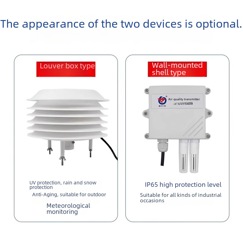 Air Quality Transmitter PM2.5 Sensor PM10 Dust Particle Pollutant Monitoring RS485 Site Dust
