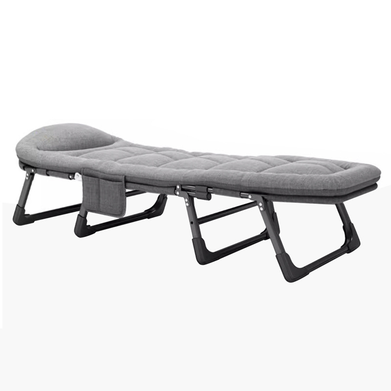 Lunch Break Foldableing Bed Single Recliner Camp Bed Adult Simple Accompanying Portable Office Multi-Functional Nap Artifact