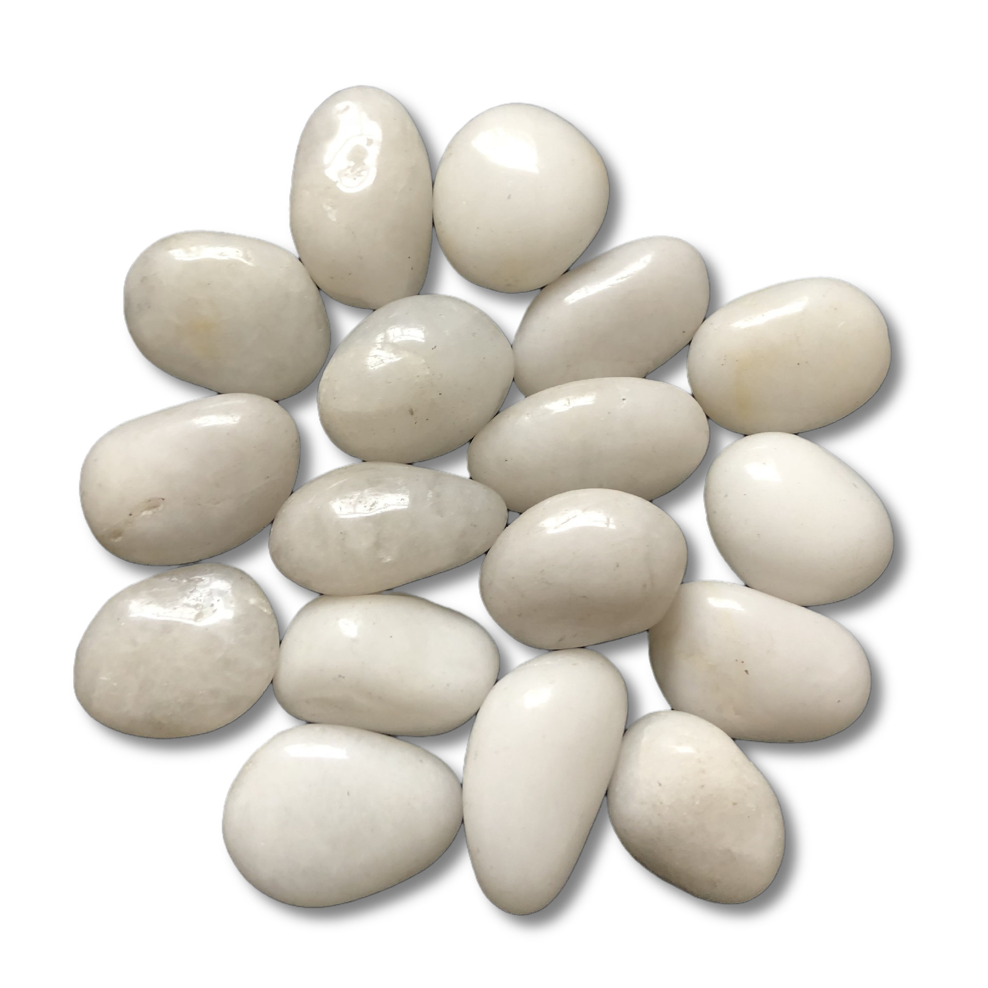 Wholesale Nanjing White Pebbles Polished Garden Landscape Paving Project Black and White Rain Flower Stones Nanjing Rain Flower Stones