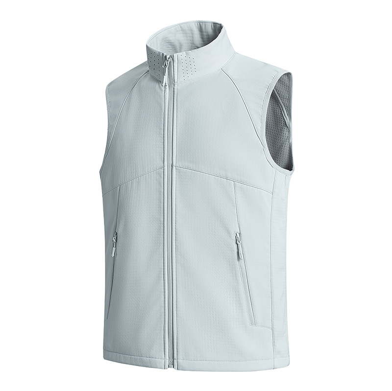 New Autumn and Winter Windproof and Waterproof Outdoor Velvet Warm Soft Shell Vest Jacket for Men and Women