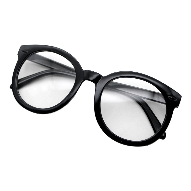 Blush Glasses Women's Black Frame Plain Artifact Internet Celebrity Gradient Pink Lenses for Myopia Fashion Glasses