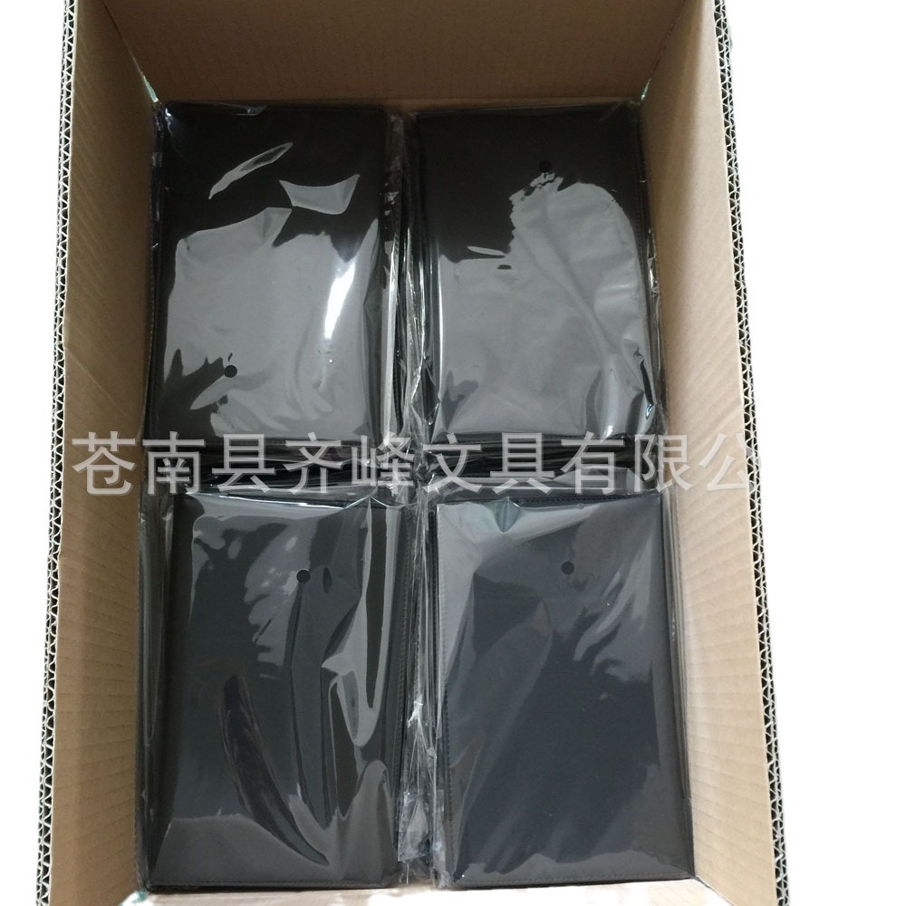 Making high-grade black pu cash register clip hotel restaurant menu clip Wenzhou Cangnan factory specializing in production