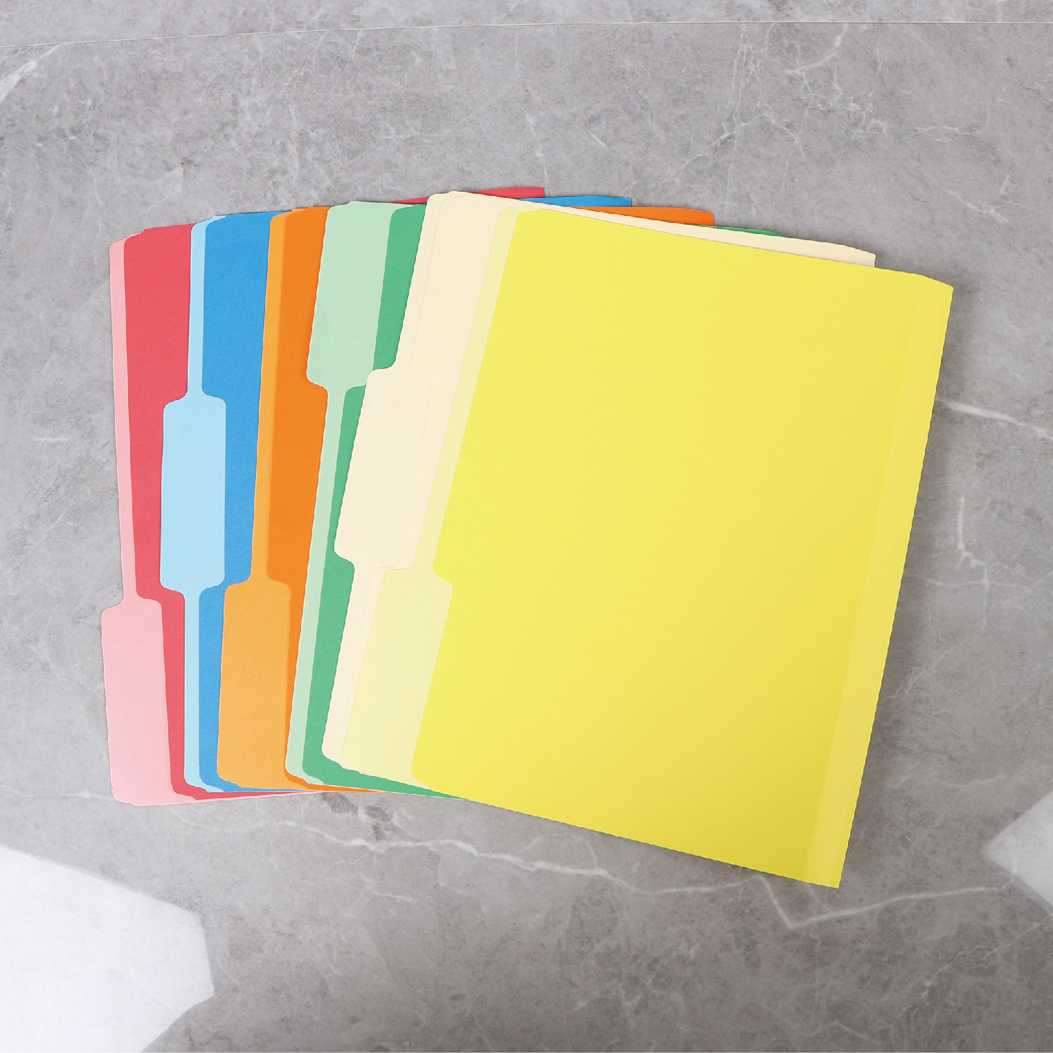 Manila Folder A4 Test Paper Folder-Page Learning Office Materials Collated Book-Book Type File Folder Separated Text