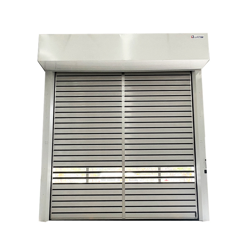 Turbo Rigid Fast Door Warehouse Door Wind-Resistant and Thermal Insulation Meets the Frequent Entry and Exit of Forklifts Metal Rigid Fast Door