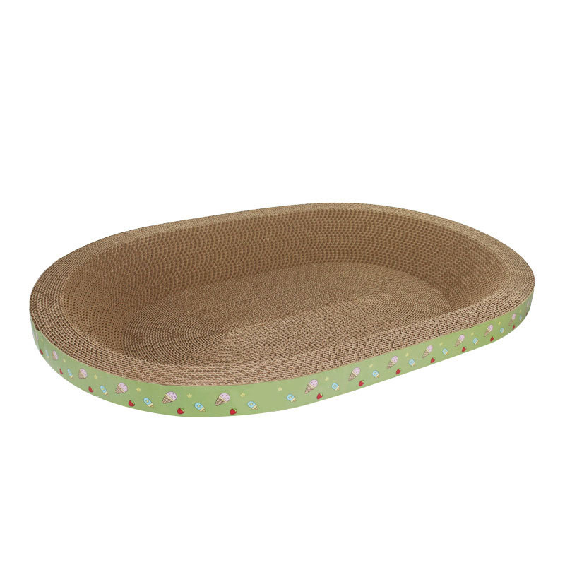 Cat Scratch Board Cat Nest Thickened Corrugated Paper Wear-resistant No-crumbs Claw Basin Cat Toy Cat Nest Integrated Toy Cat Scratch Pad