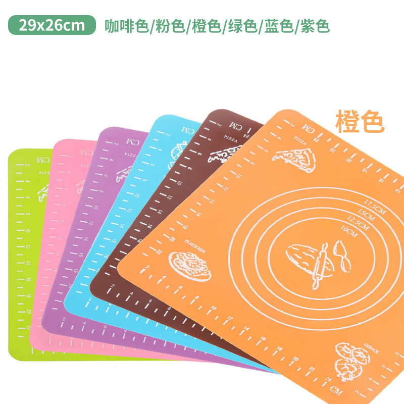 Silicone Kneading Mat, Non-Stick, Food-Grade, Thickened and Enlarged, Anti-Stick Dumpling Rolling Board, Baking Silicone Kneading Mat
