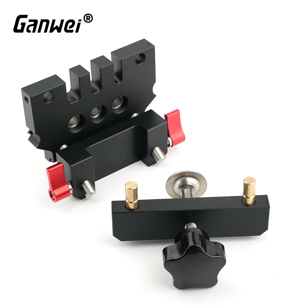 Woodworking New Aluminum Alloy High Tenon Panel Round Wood Tenon Puncher Precision Automatic Centering Tool Round Wood