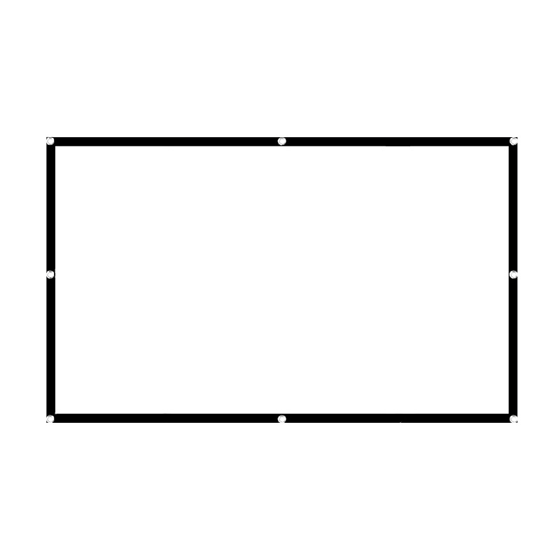 Simple and Portable Foldableing Polyester Soft Curtain Projection Home 60 100 120 Outdoor Camping Style Movie High