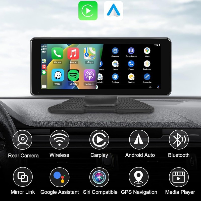 Популярное автомобильное навигационное FM Bluetooth портативное радио с Carplay 6.86 дюйма