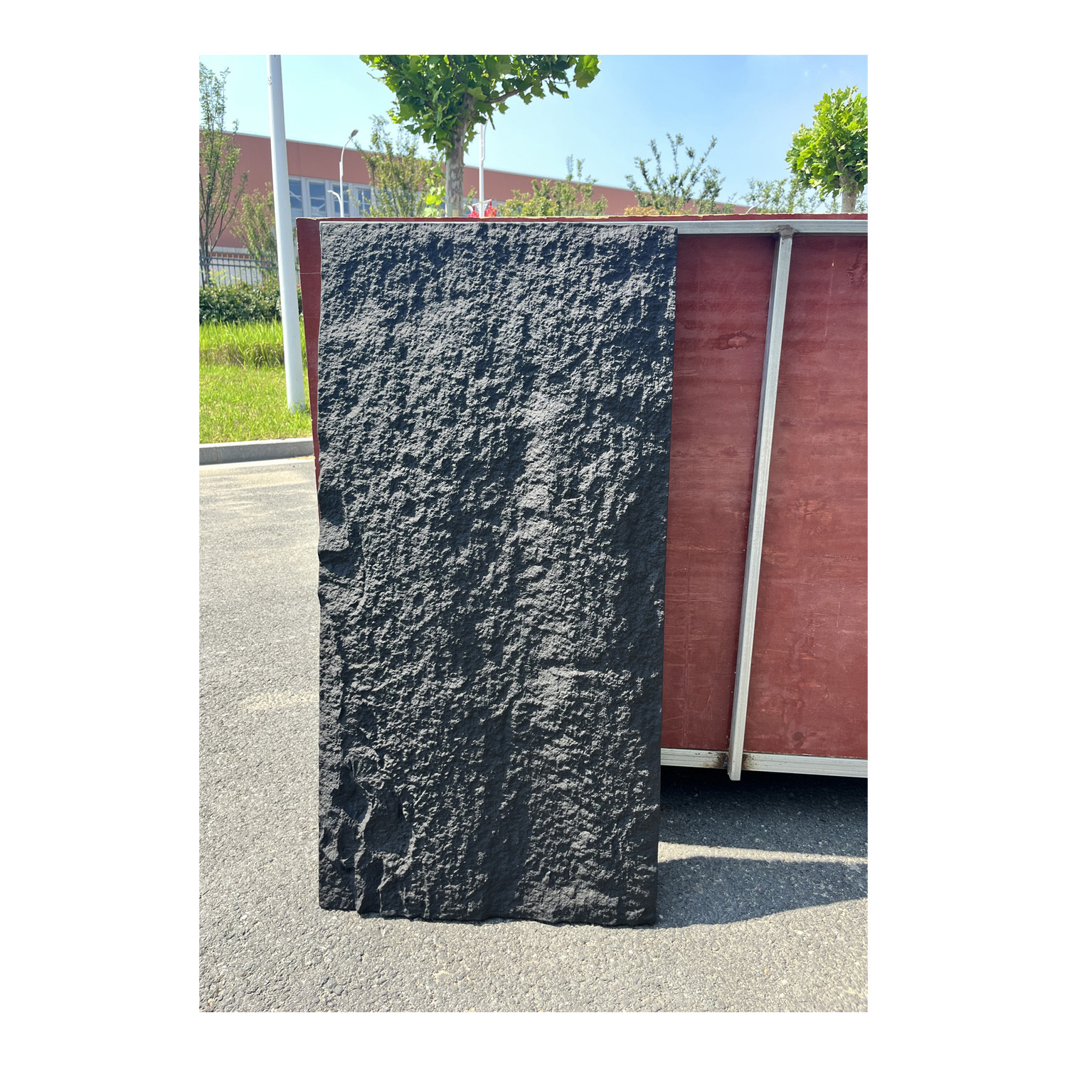 Factory Direct Sales Pu Stone Leather Lightweight Cultural Stone Exterior Wall Tiles Indoor and Outdoor Wall Simulated Stone Mushroom Stone Large Panels