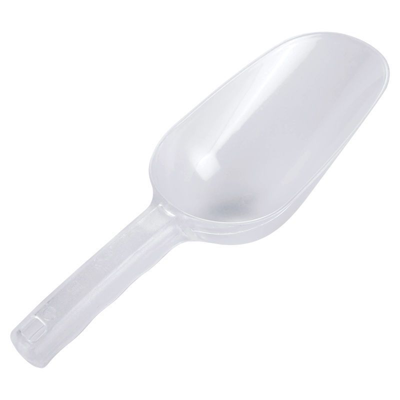 Durable Pc Ice Shovel for Milk Tea Shop, Plastic Transparent Supermarket Flat Shovel, Thickeneded Shovel, Sugar Shovel, Popcorn Flour