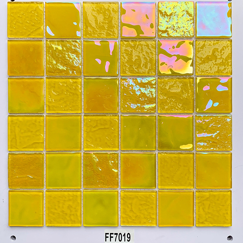 Colorful Phantom Crystal Glass Series Mosaic Swimming Pool Fish Pond Bathroom Balcony Outdoor Background Wall