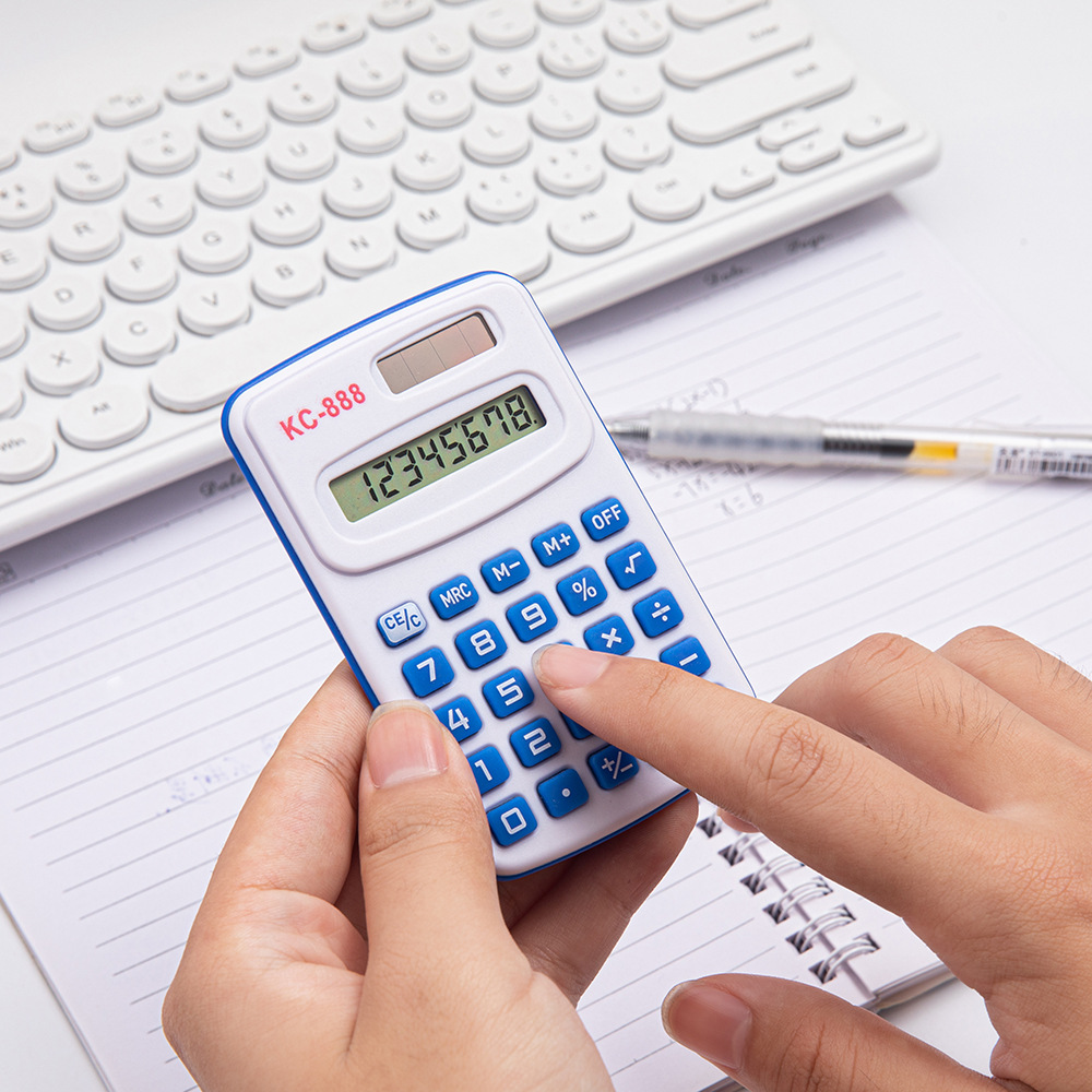 Small mini portable color calculator for primary school students pocket small simple factory direct wholesale