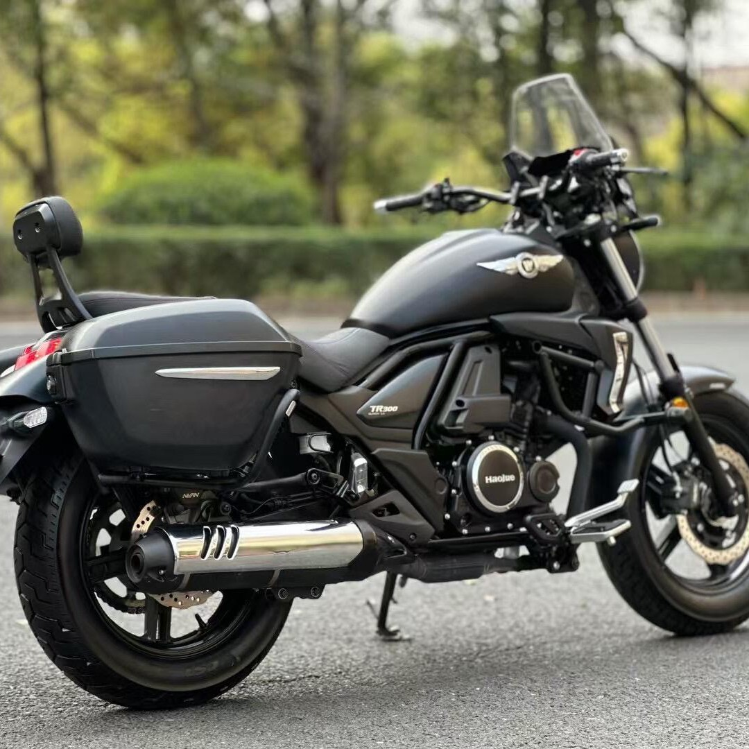 National Iv Efi Haojue Tr300 Twin-Cylinder Water-Cooled Prince Motorcycle Men's Travel Retro Cruiser Motorcycle