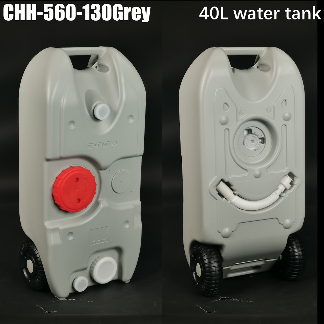 RV camping ship outdoor wheeled mobile plastic water tank 25L 40L portable clear water sewage transfer box