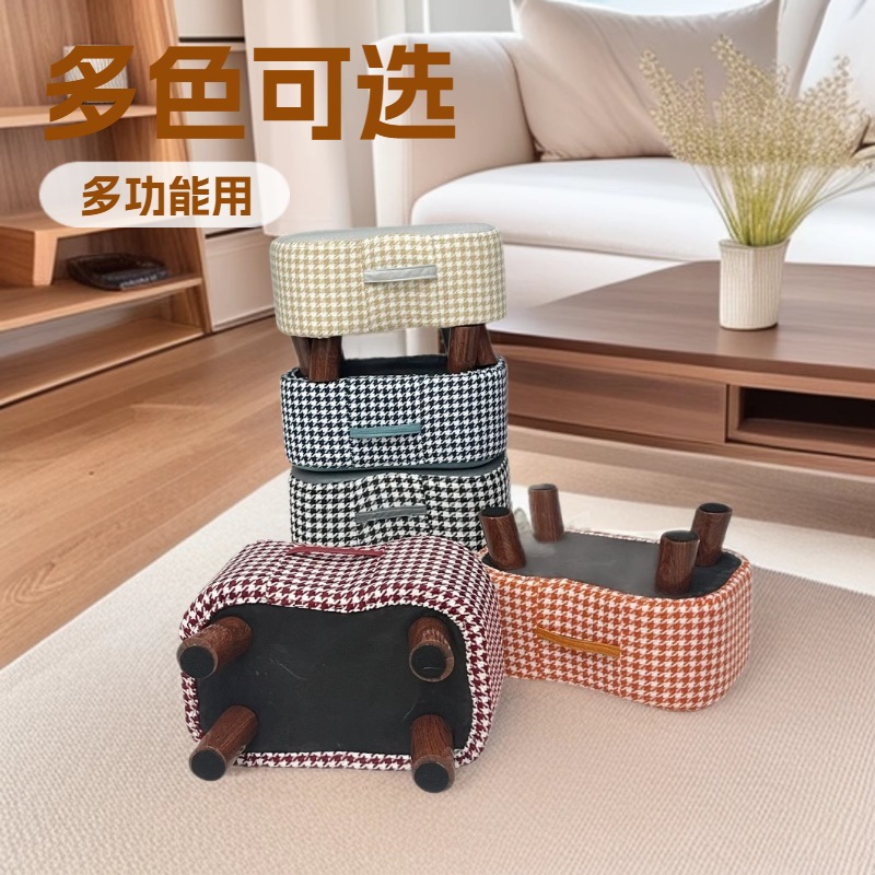 Небольшой табурет для дома, низкий табурет, модный мыльный табурет, маленький табурет для гостиной, портативный табурет для смены обуви, пуф для дивана, табурет для кофейного столика
