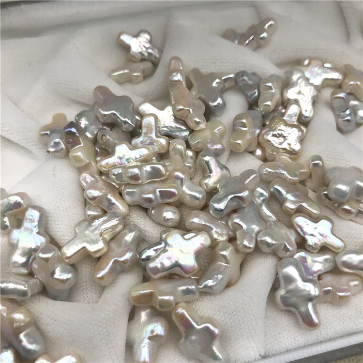 Freshwater Pearl Baroque Cross Alien Pearl Lustre Good Diy