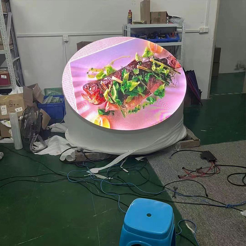 Xinshi Zhixian Ceiling Ceiling led Hemisphere Diameter 3m Indoor Full Color Round Ball Special-Shaped Screen p2 LED Spherical Screen