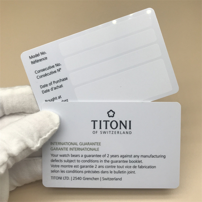 Warranty card Watch joint guarantee card luxury Warranty card Watch Warranty card bag maintenance card