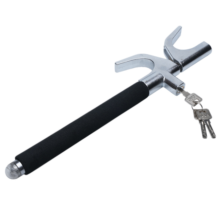 Car steering wheel lock car lock anti-theft lock car head lock safety self-defense telescopic car handle lock multifunctional