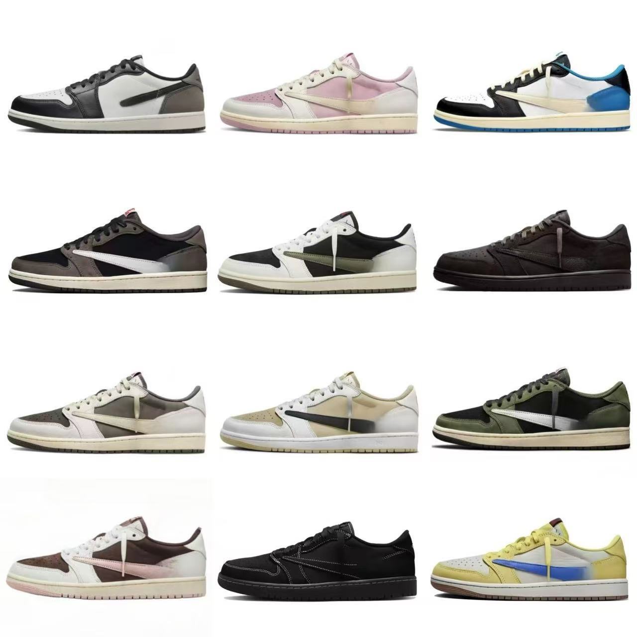 Кроссовки Putian высокие версии AJ1 Барб Розовый черный Воин Белый зеленый Нескользящие Устойчивые к износу мужские и женские баскетбольные кроссовки