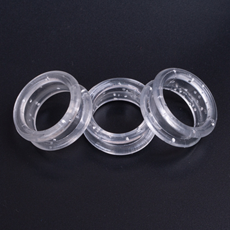 Scissors Ring Silicone Ring Set Beauty Pet Scissors Accessories Colorfulful Shiny Non-Slip Finger Protection Ring