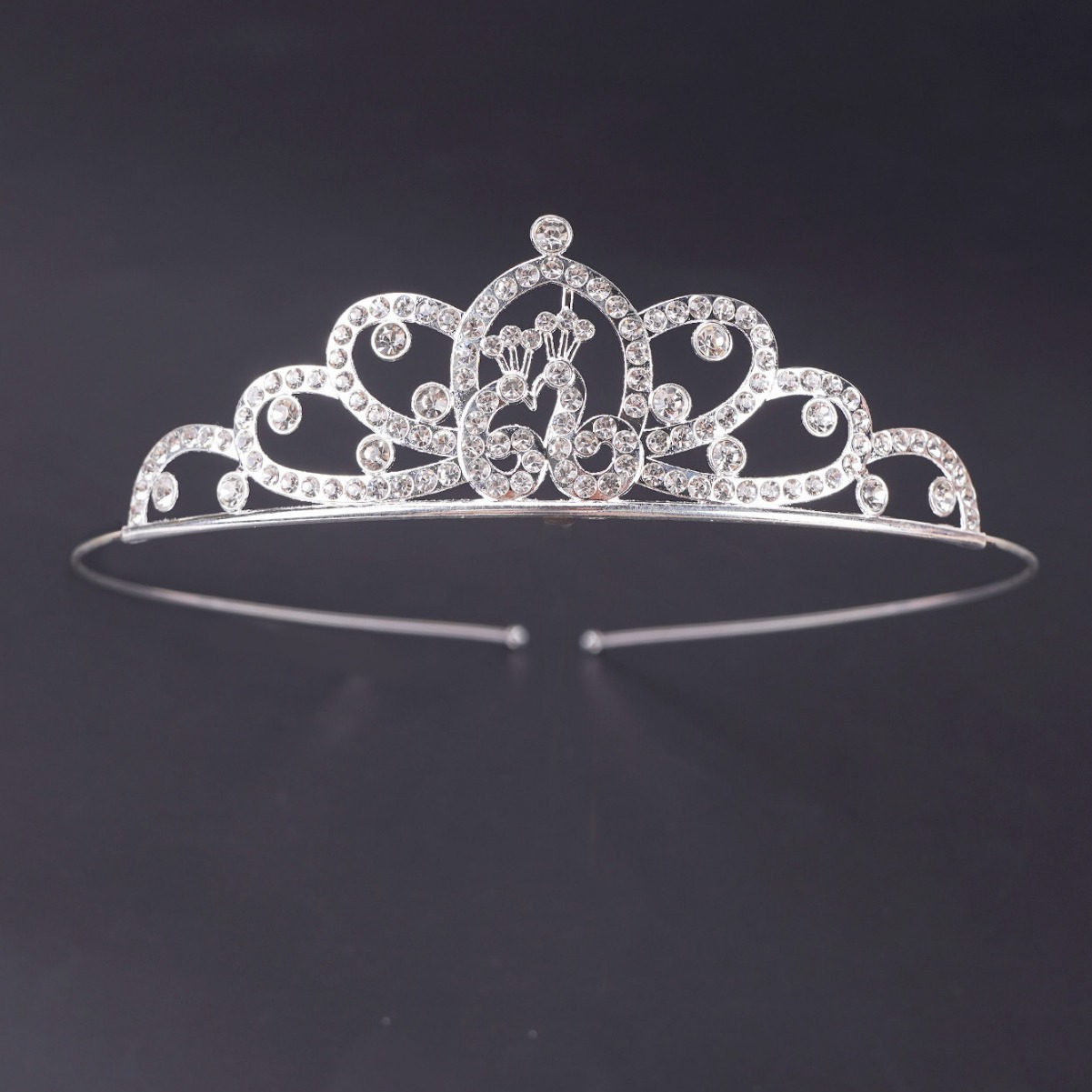Cross-border Fashion Princess Crown Hair Accessories Simple All-match Exquisite Wedding Accessories Birthday Crown Hair Band Headwear