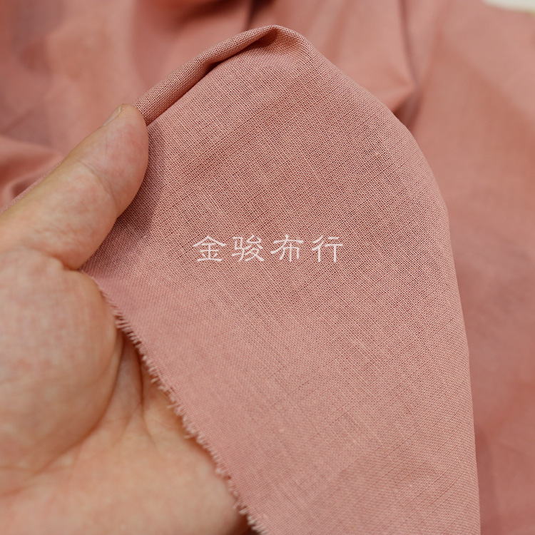 21 Thin Woven Ramie Cotton Plain Fabric Summer Hanfu Vintage Shirt Thin Hemp Yarn Fabric