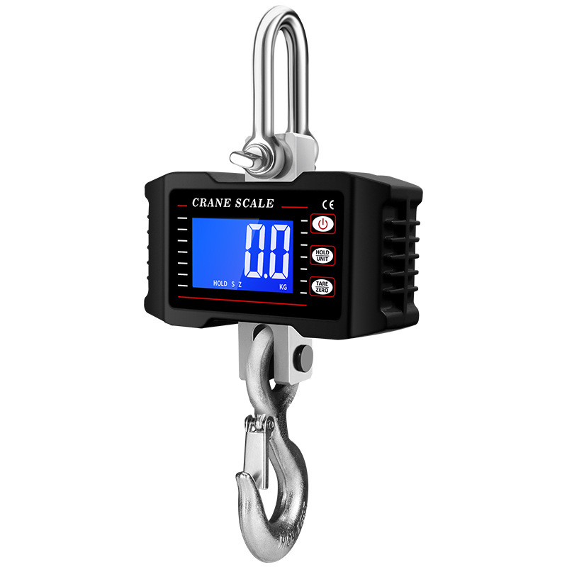 Cross-Border Hot Selling New 1000kg Digital Crane Scale 1.5t Digital Scale 2t Tension Scale Satchel Hanging Scale 1t Hook Scale