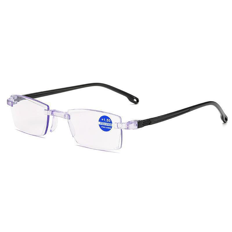 New High-End Diamond-Cut Reading Glasses Lenses with Blue Light Protection, Street Stall Goods, Integrated Reading Glasses, Factory Direct Sales