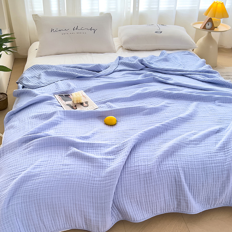 Class A Six-layer Cotton Gauze Towel Quilt Plain Cotton Towel Blanket Single Double Air Conditioning Summer Cool Blanket Thin Quilt