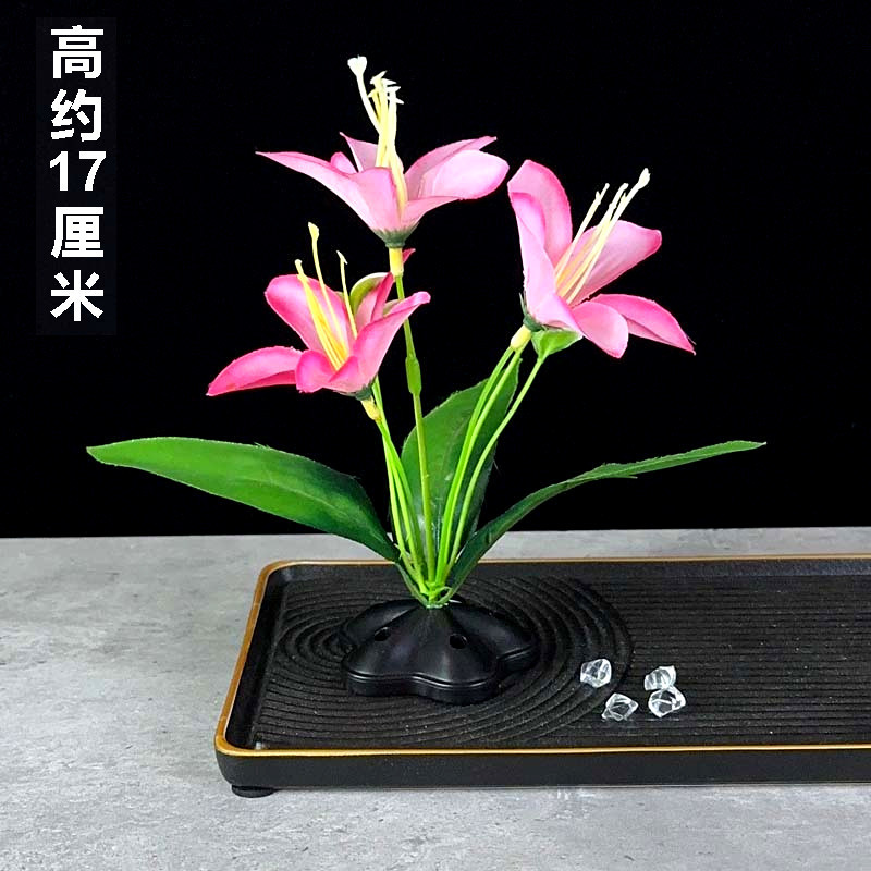 Hotel artistic conception plate decoration sashimi plate decoration flowers and plants catering dishes cold dishes sushi decorative flower creative small ornaments