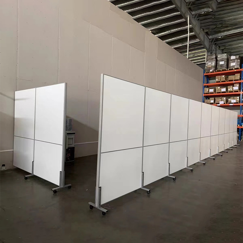 Office Mobile Screen Partition Foldable Sliding Factory Warehouse Factory Workshop Partition Wall Movable Shielding Board