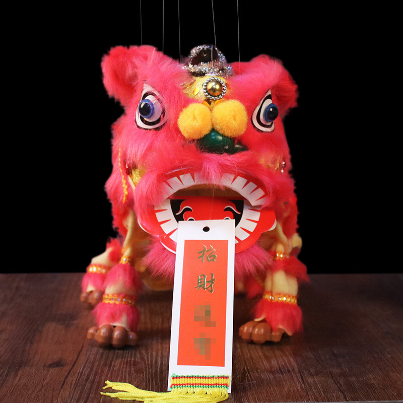 Chinese-style gifts for old foreign guests Chinese-style toys lifting line puppet lion dance lion lifting line lion
