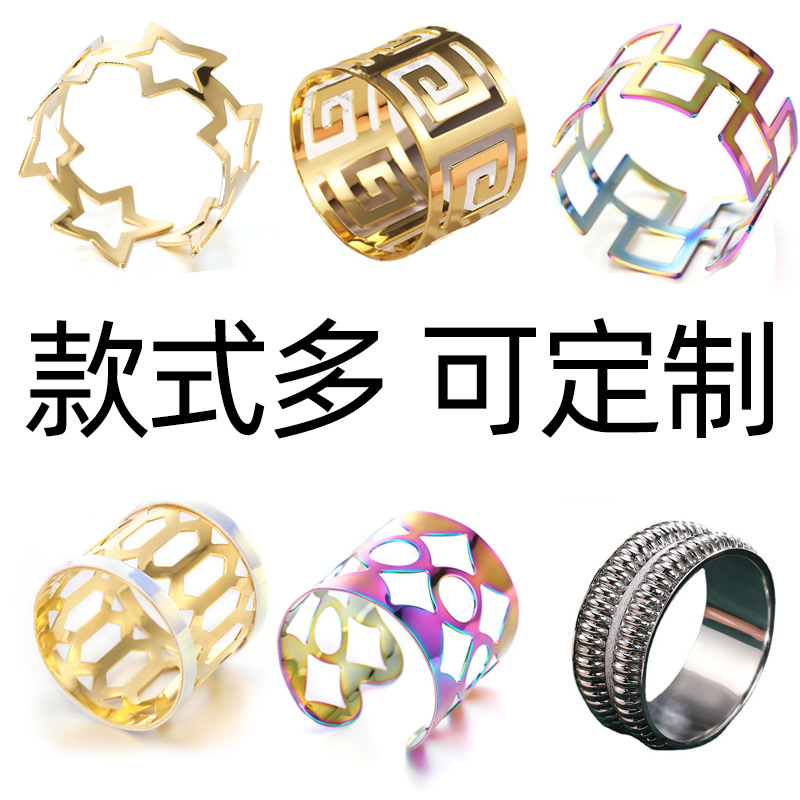 Все виды салфеточных колец индивидуальные металлические покрытия полый алмазный салфеточный держатель