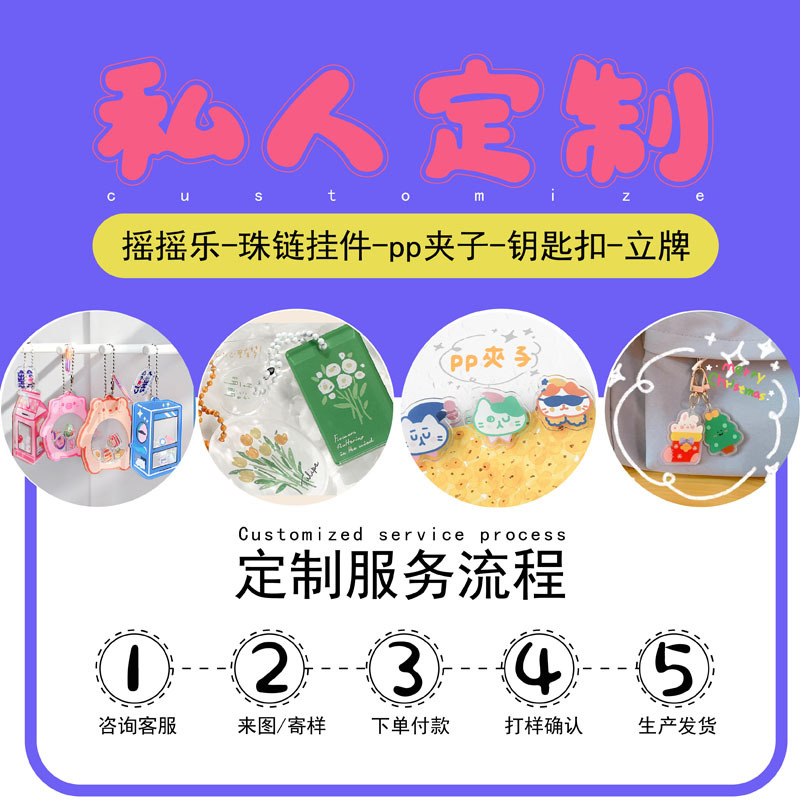 Акриловый брелок, индивидуальные аниме-звезды, двусторонняя клипса, настольные украшения