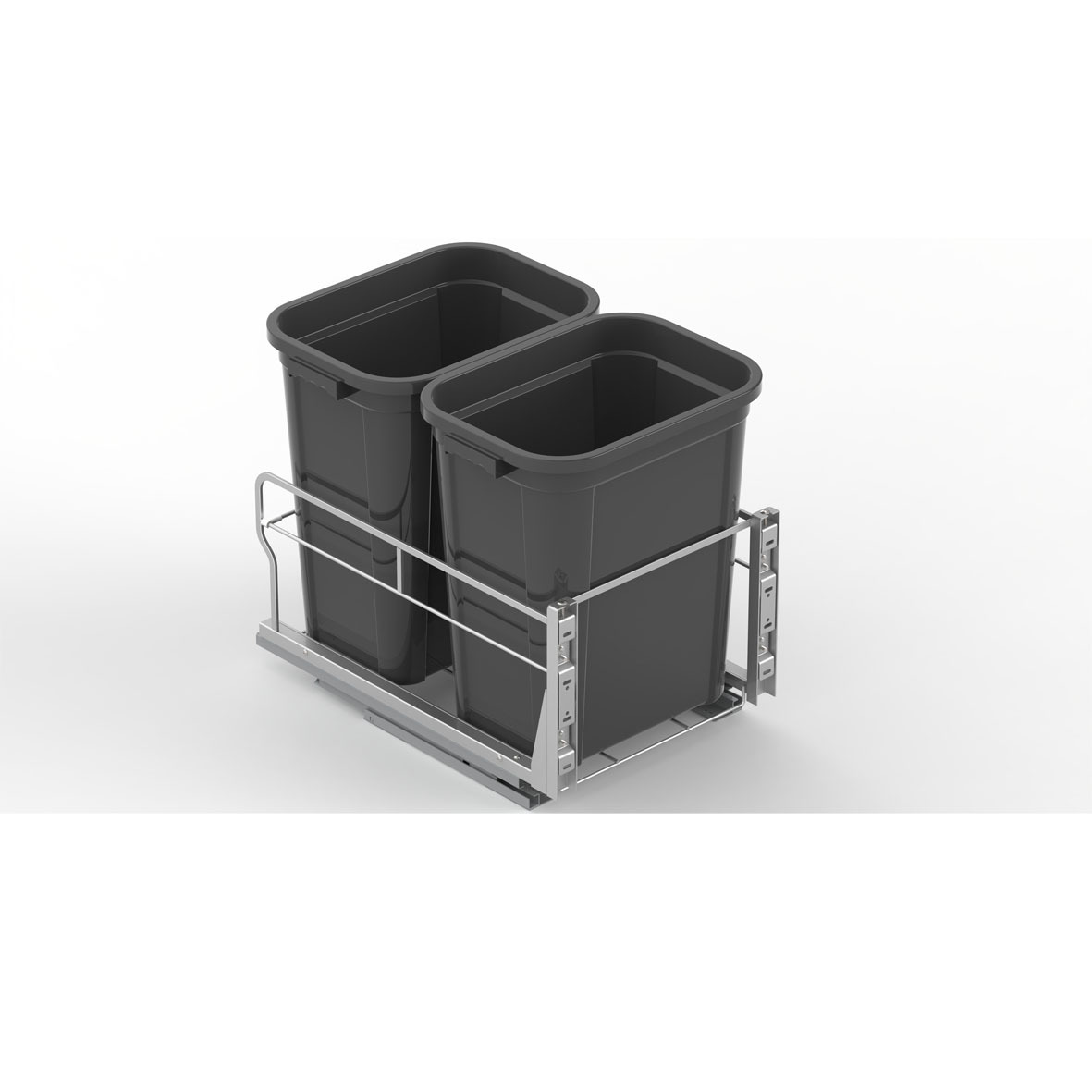 In-Stock Slide-Out Cabinet Pull-Down Trash Can Rack under Sink Adjustable Pull-Out Trash Can Rack