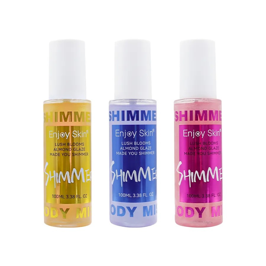 Amazon European and American Liquid Highlighter Oil Full Body Glitter Liquid Party Cross-Border Body Spray Luminous Oil Makeup Oem